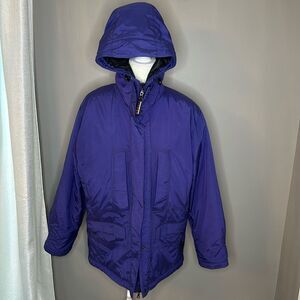 Bogner women’s Hooded Down Insulated Weatherproof Ski Jacket purple size 12